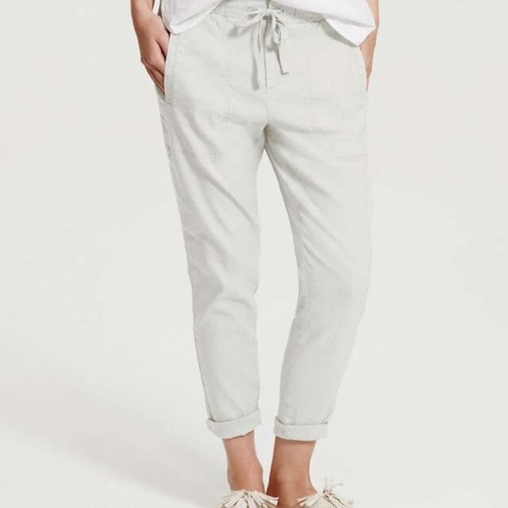 LOU & GREY | Light Blue Softstretch Linen Pants